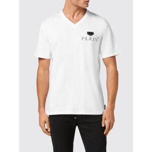 Philipp Plein Men Philipp Plein Slim Fit Cotton V-Neck T-Shirt With Logo